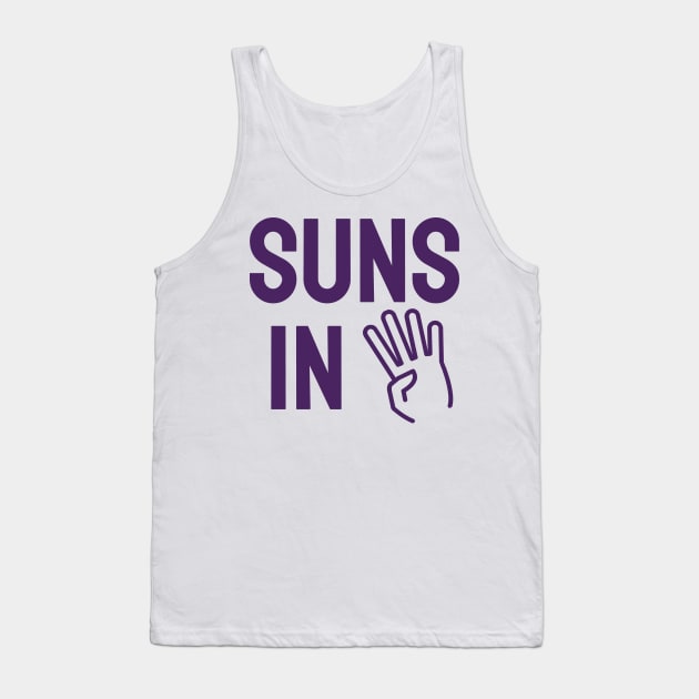 Suns in 4 Phoenix Basketball Playoffs Sweep Tank Top by Hevding